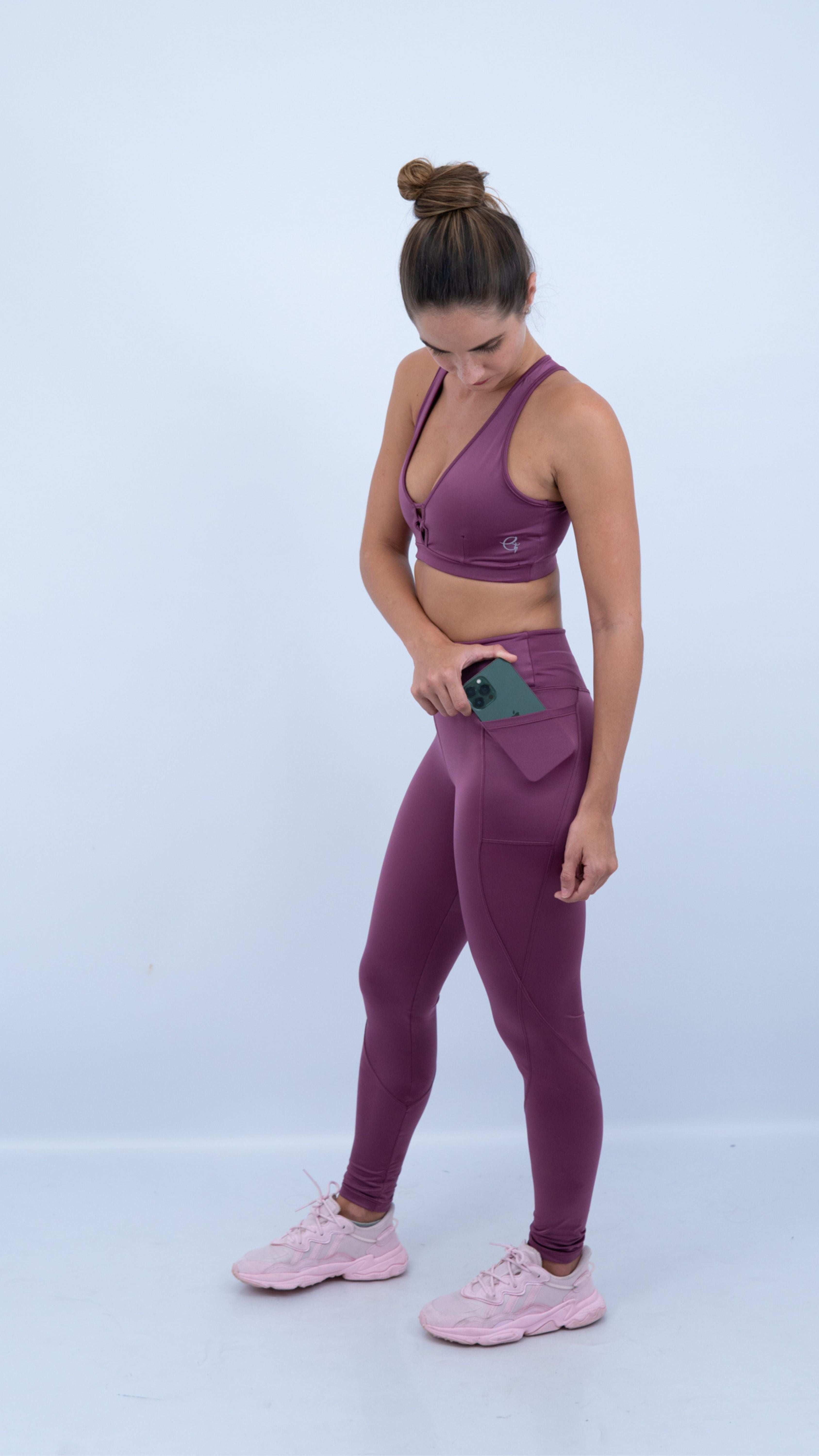Mauve Feminine Legging - Equilibrium Activewear