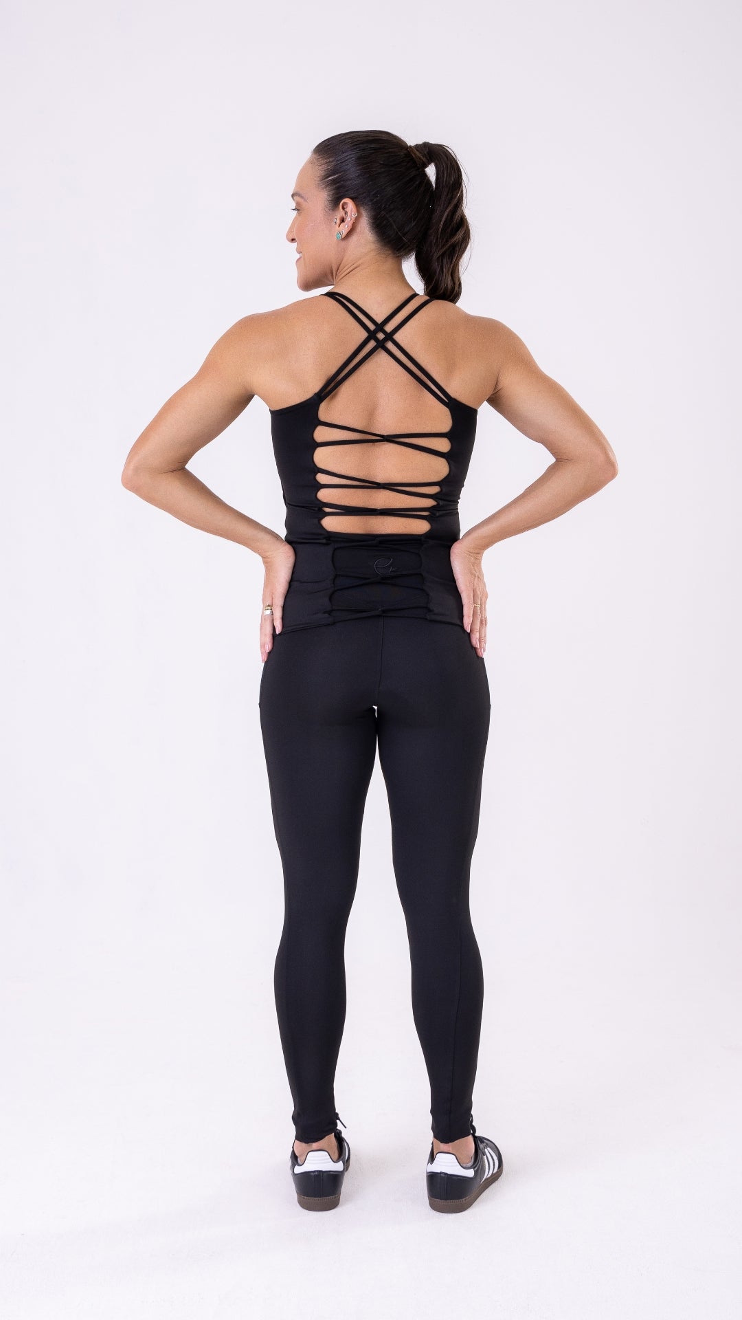Black Link Tank Top