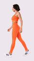 Orange Level Up Legging - Equilibrium Activewear