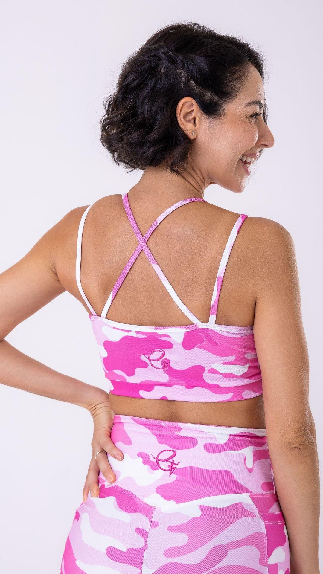 Pink Camo Fernanda Bra - Equilibrium Activewear