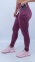 Mauve Feminine Legging - Equilibrium Activewear