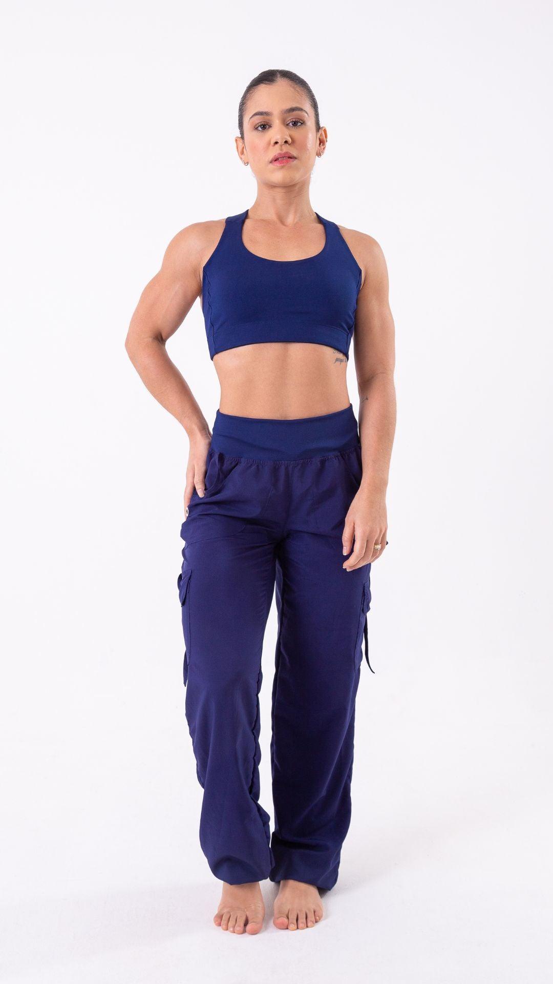 Navy Lis Cargo Pant - Equilibrium Activewear