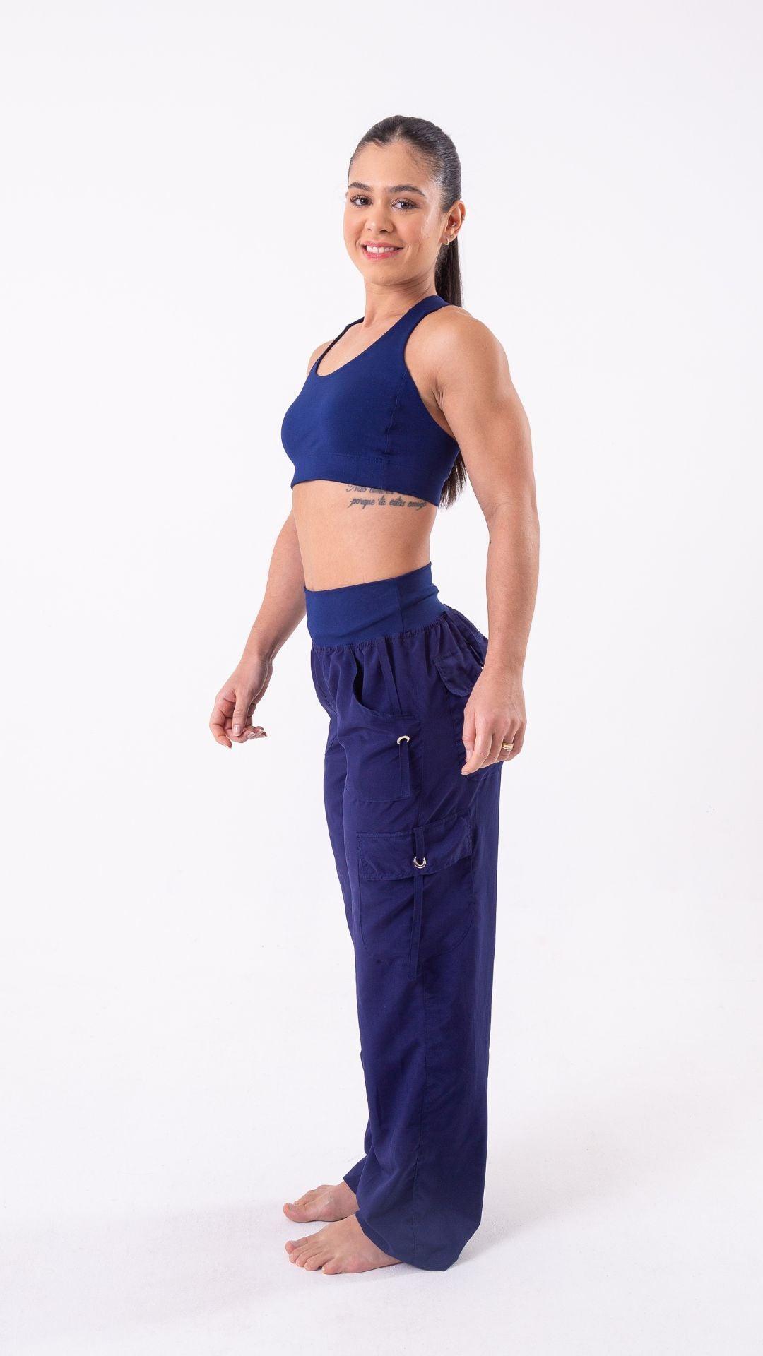 Navy Lis Cargo Pant - Equilibrium Activewear