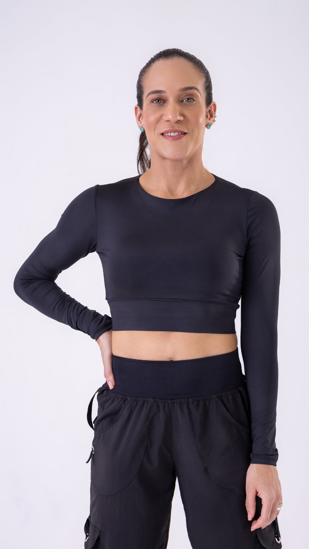 Black Timeless Crop Tank