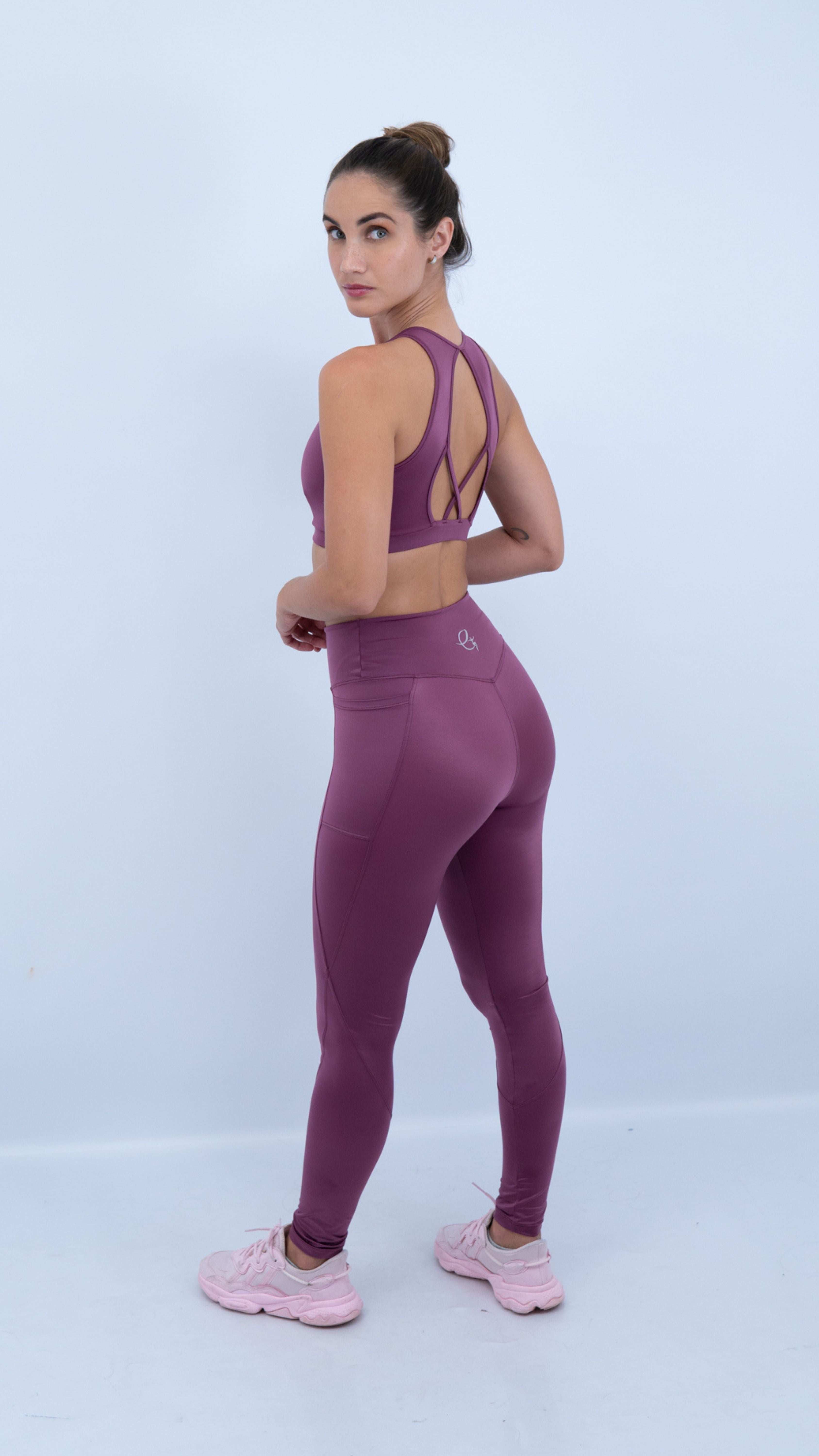 Mauve Feminine Legging - Equilibrium Activewear