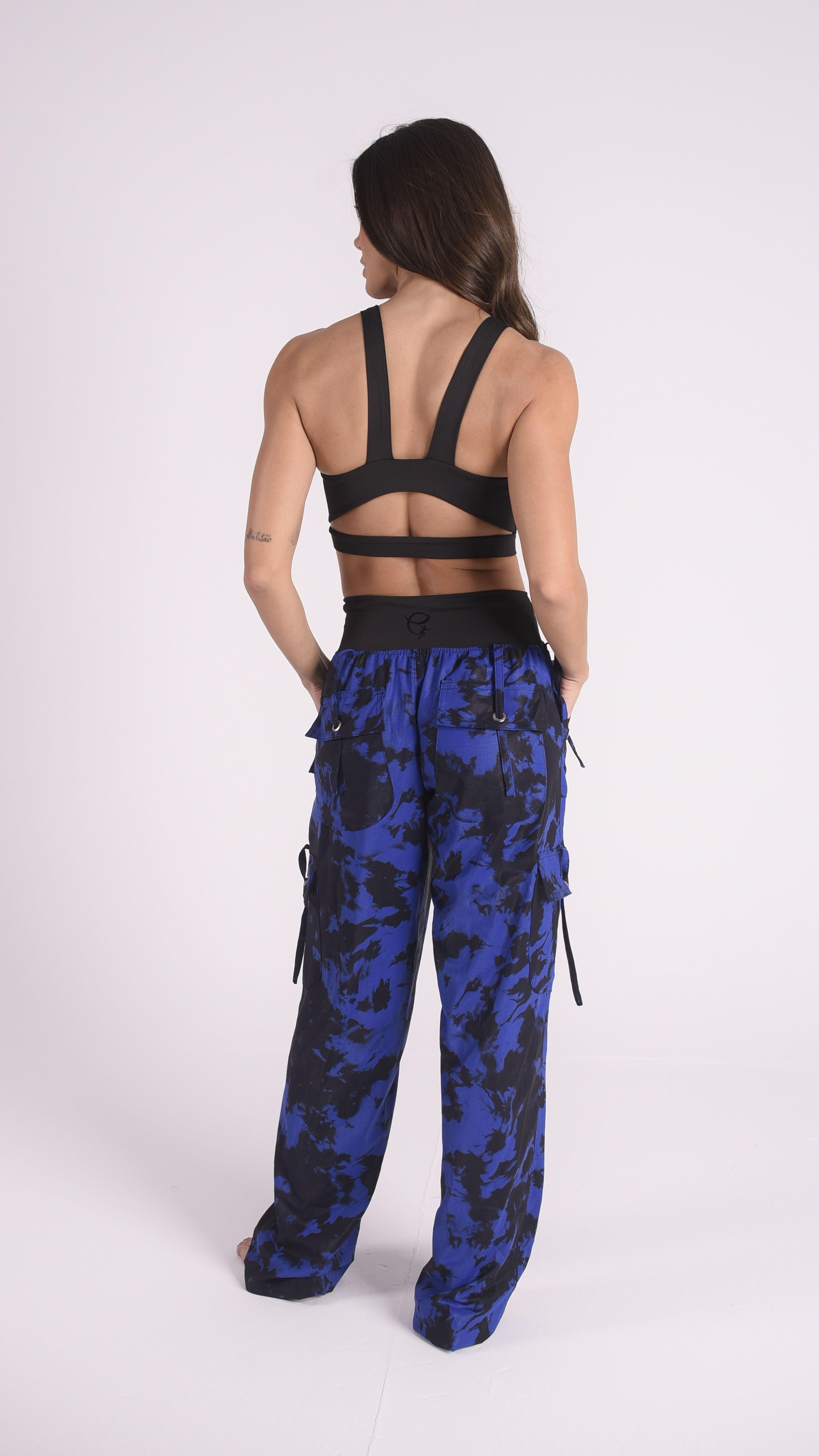 Royal Tie-Dye Lis Cargo Pants - Equilibrium Activewear