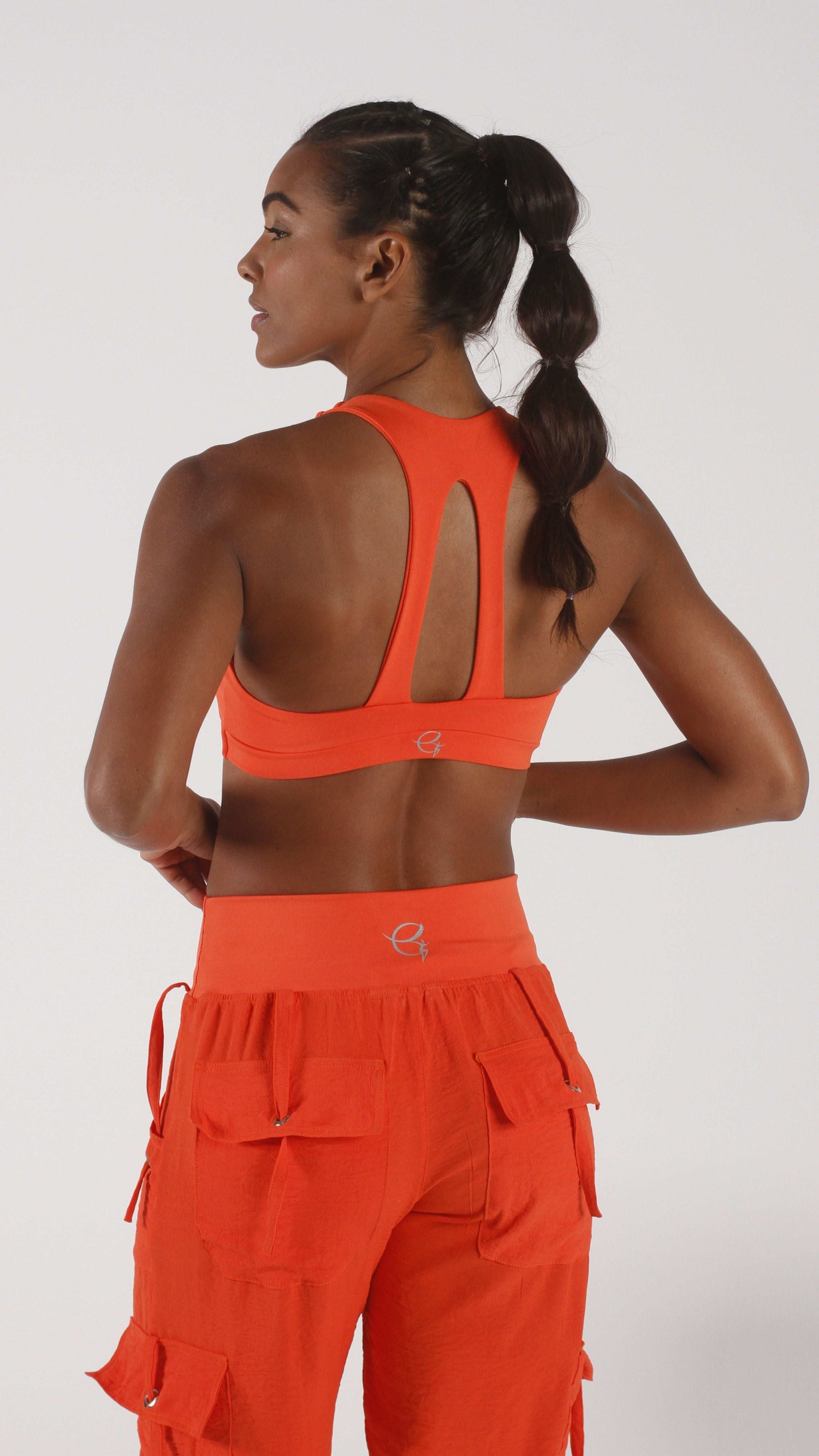 Orange Action Sport Bra - Equilibrium Activewear