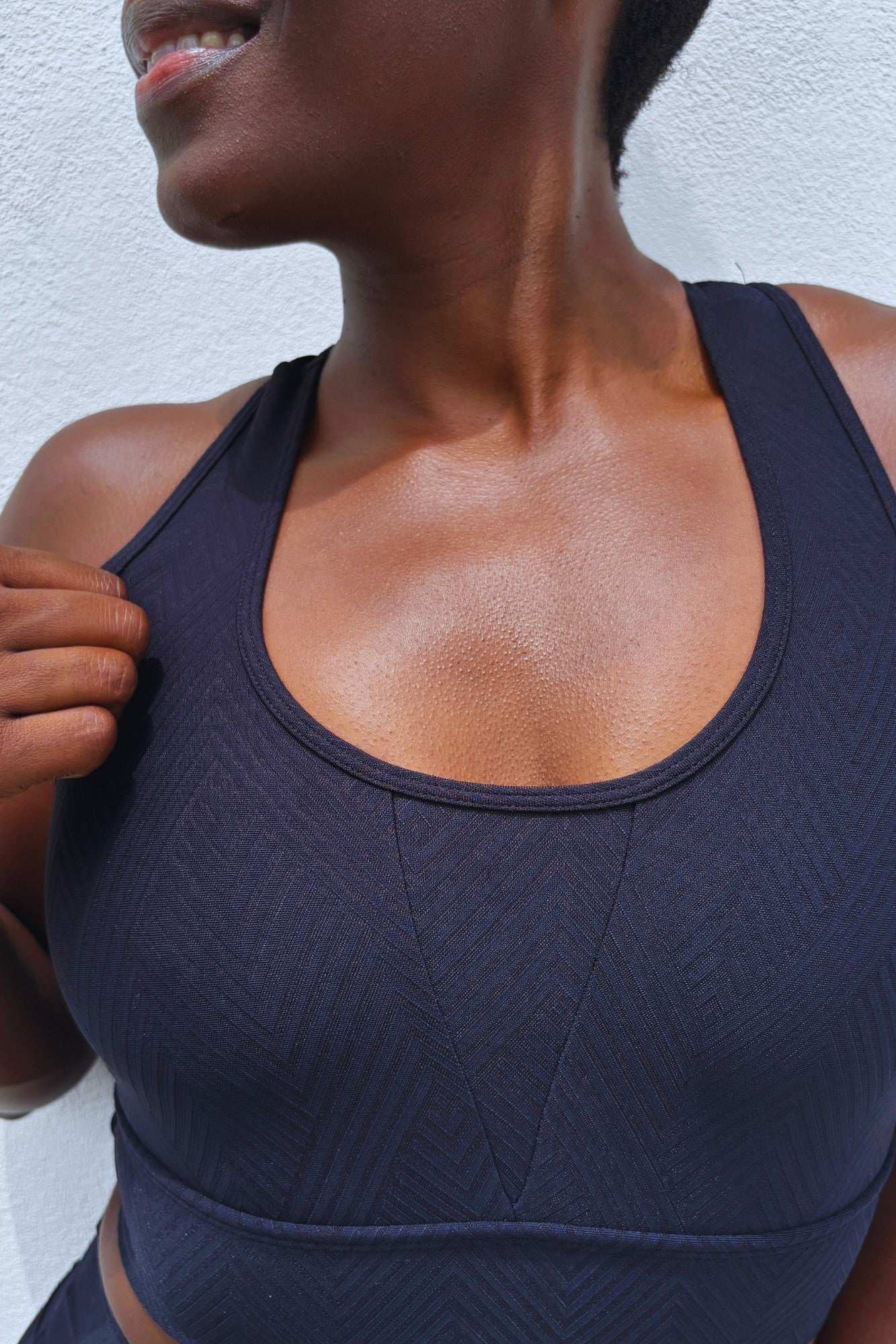 Black Chevron Aimi Bra