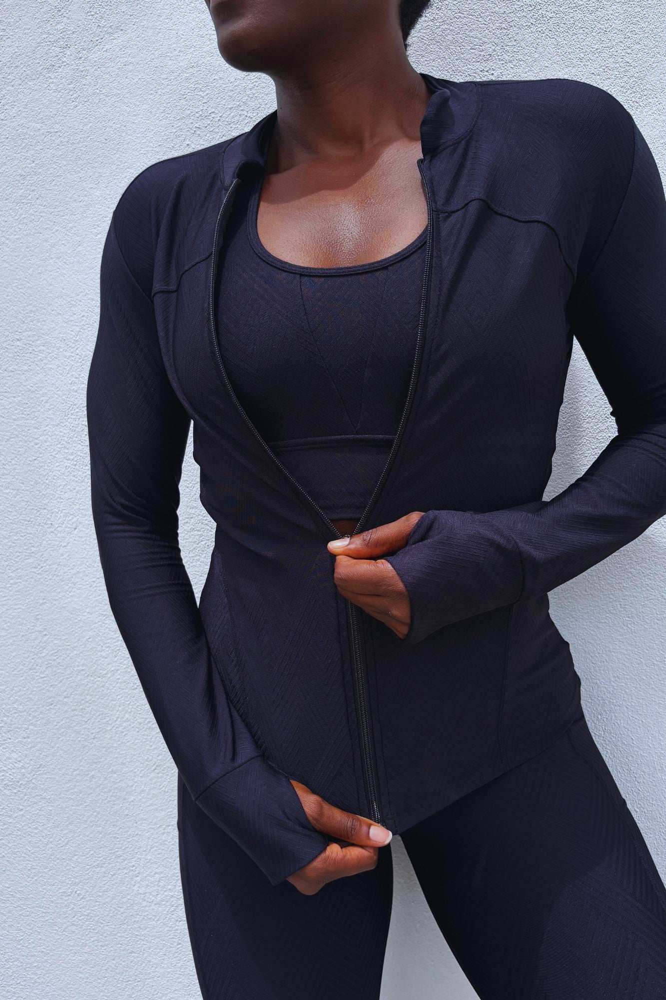 Black Chevron Muse Jacket