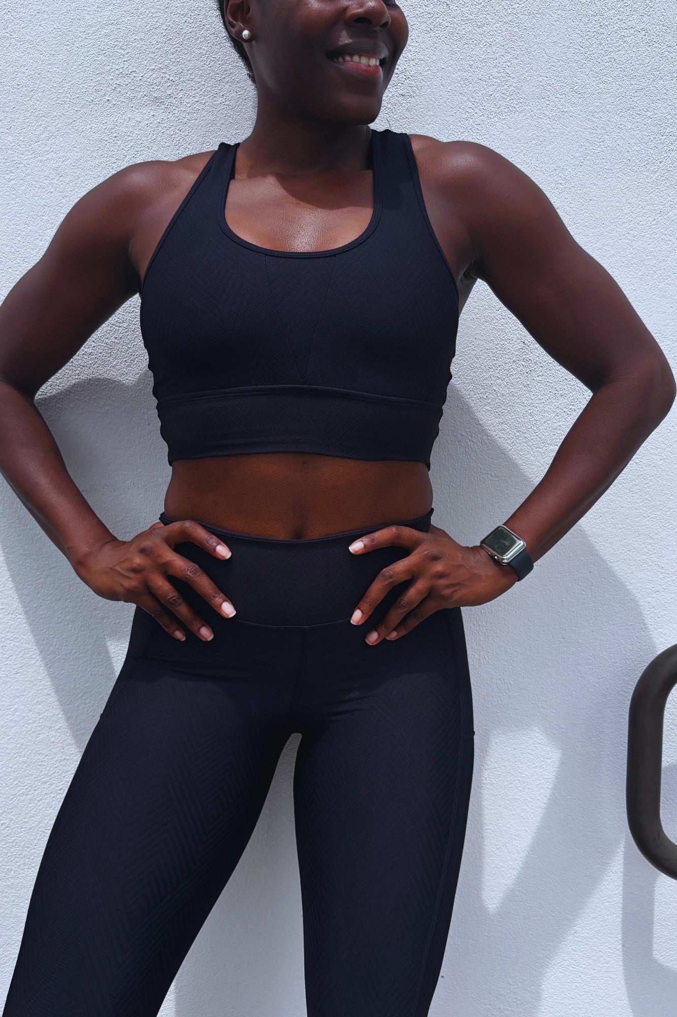 Black Chevron Aimi Bra