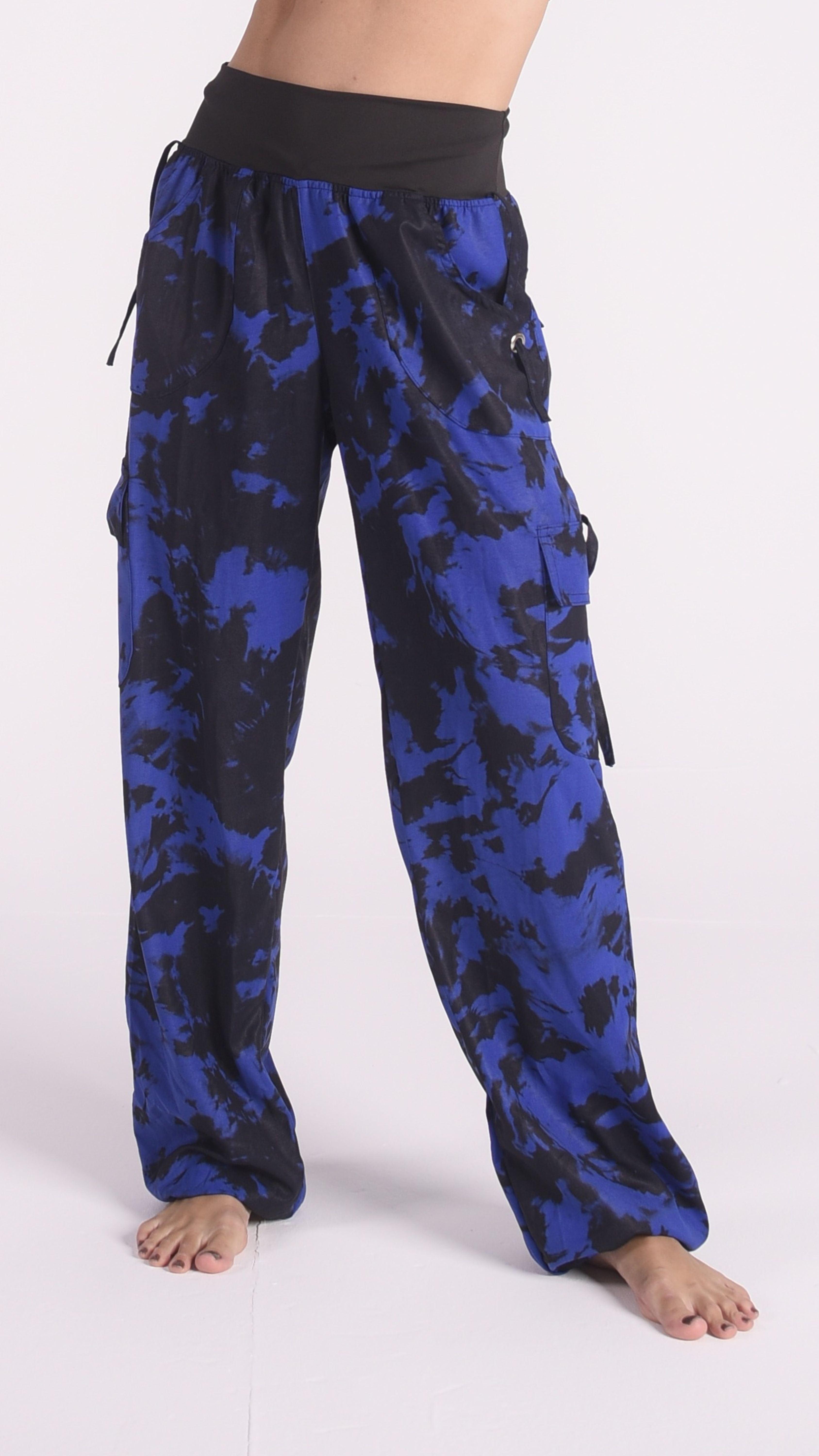 Royal Tie-Dye Lis Cargo Pants - Equilibrium Activewear
