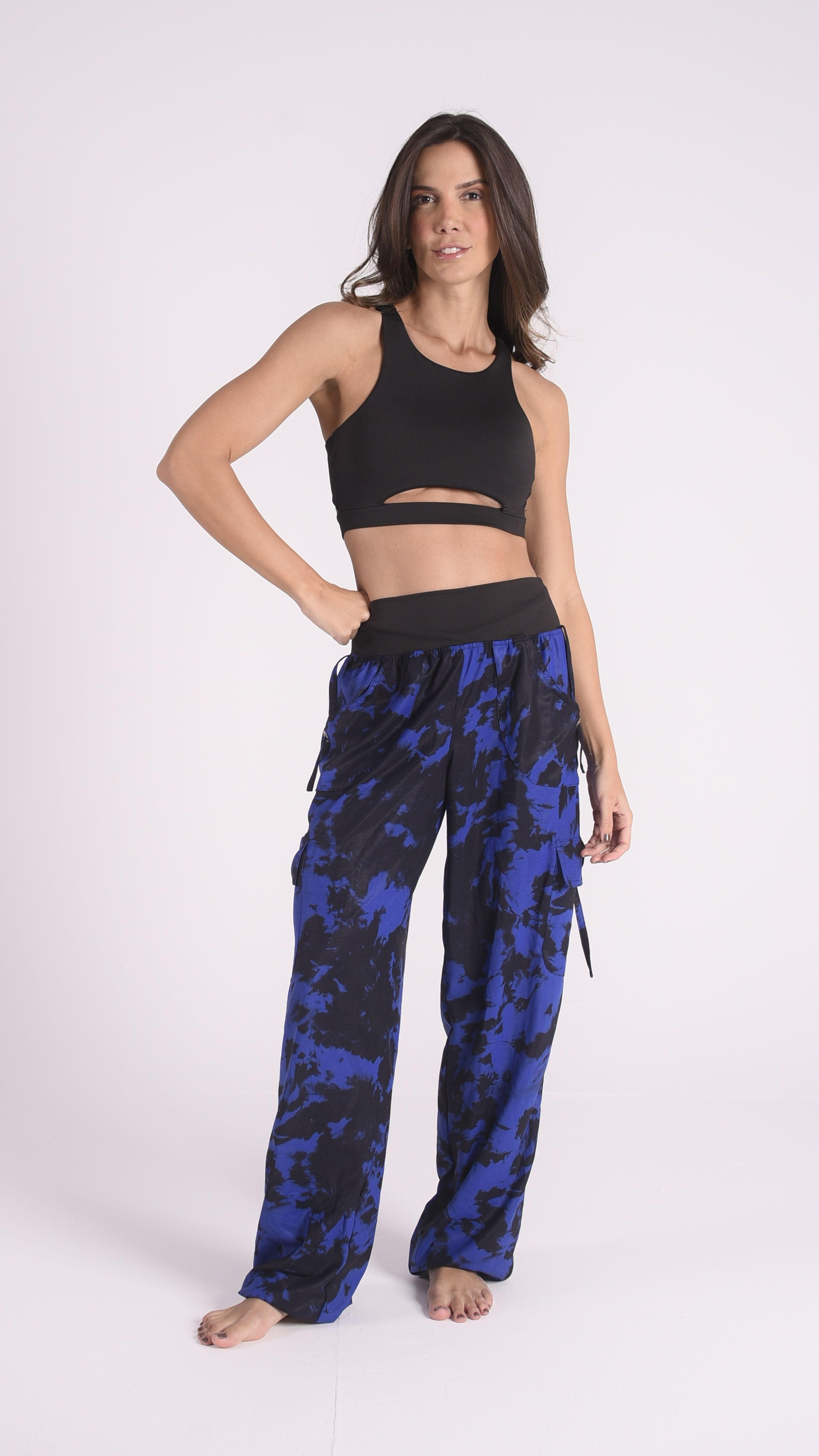 Royal Tie-Dye Lis Cargo Pants - Equilibrium Activewear
