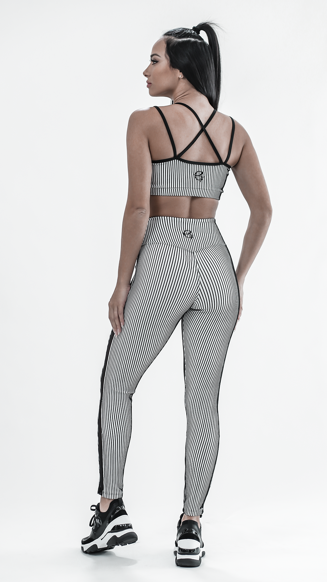 Black White 3D Suze Bra T443