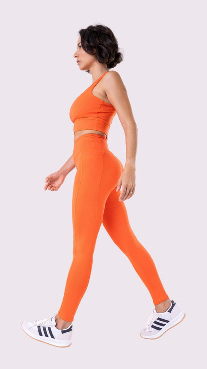 Orange Strappy Mandy Bra - Equilibrium Activewear