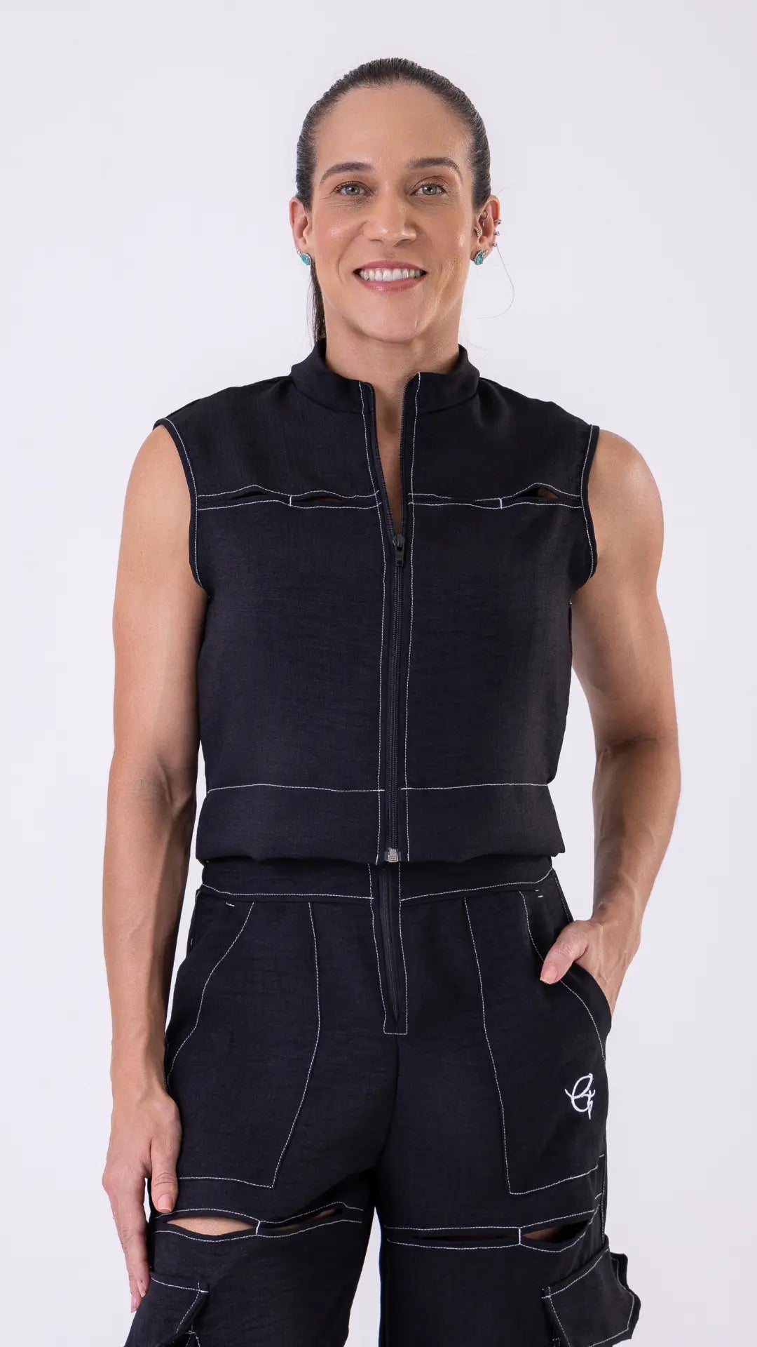 Black Fashion Vest