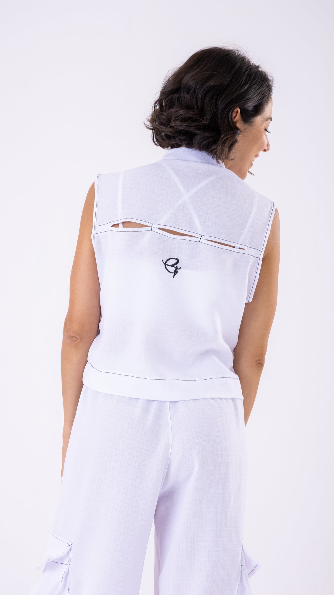 White Fashion Vest