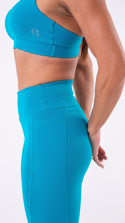 Tiffany Blue Level Up Legging - Equilibrium Activewear