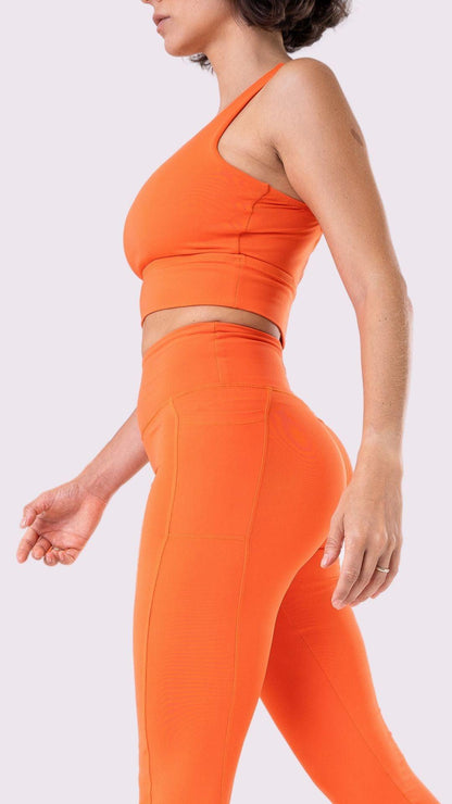 Orange Strappy Mandy Bra - Equilibrium Activewear
