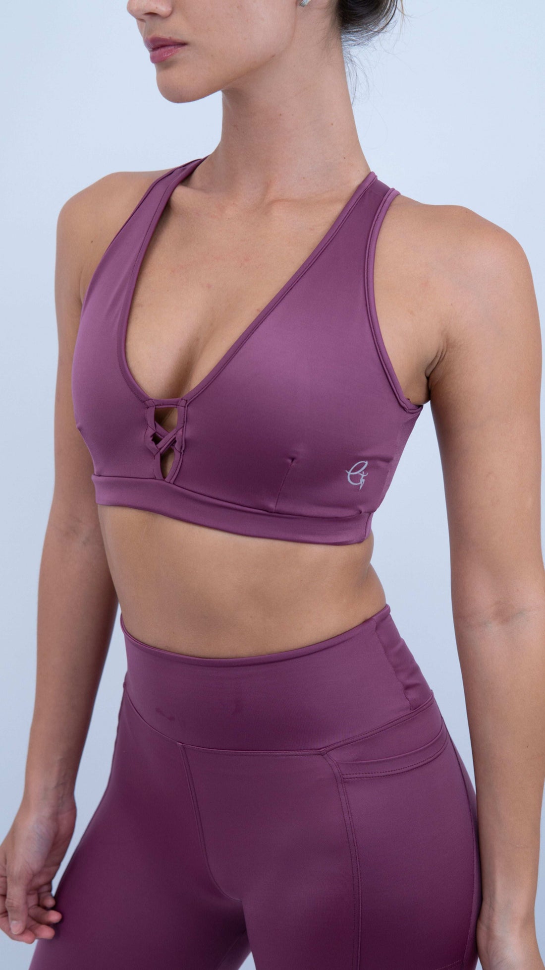Mauve Feminine Bra - Equilibrium Activewear
