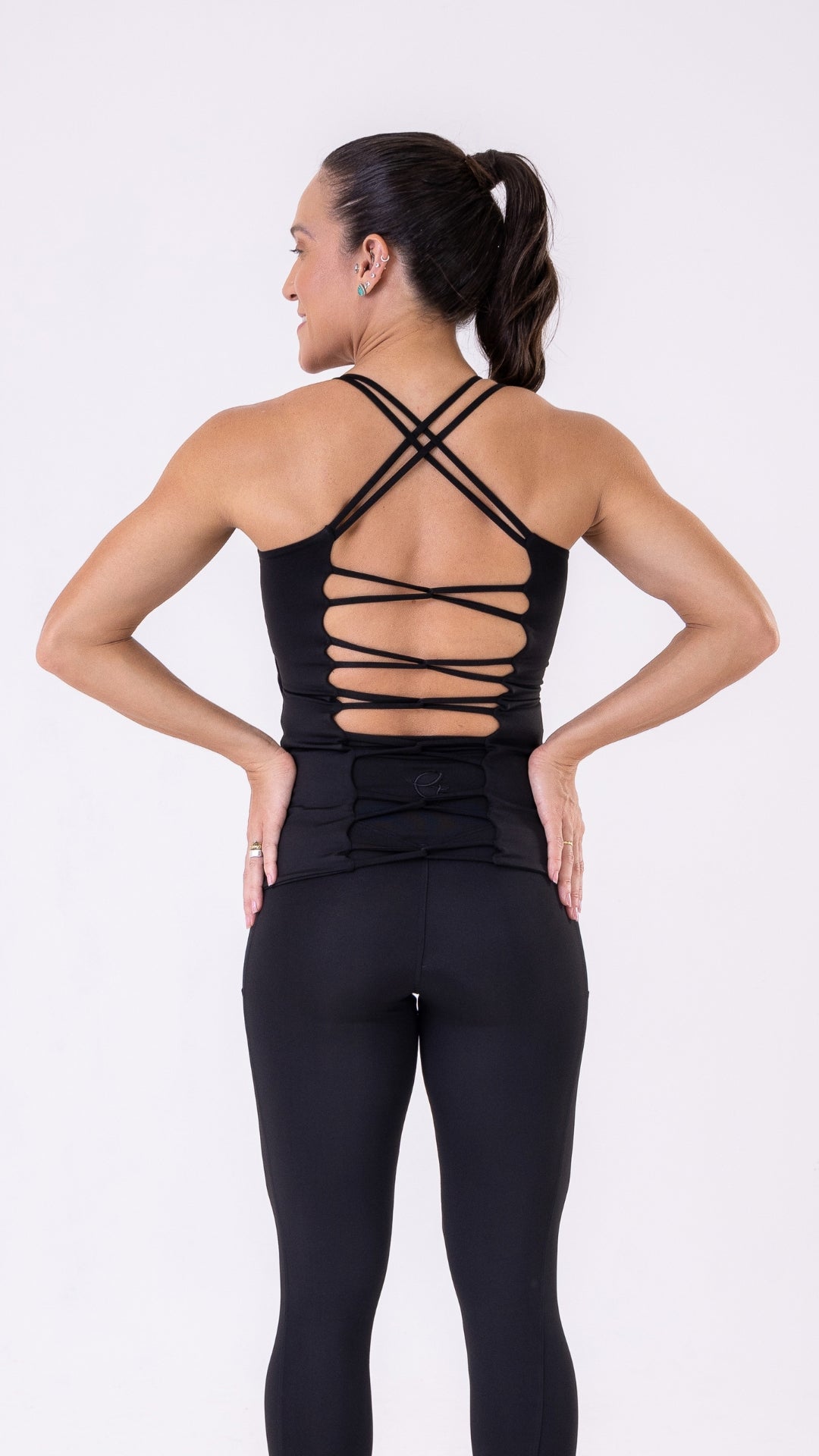 Black Link Tank Top