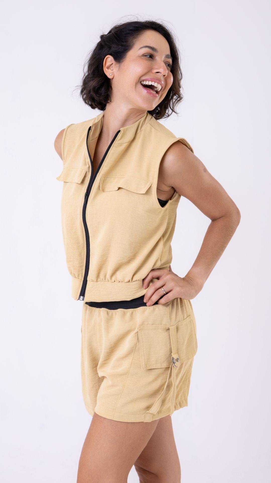 Nude Motion Sleeveless Vest - Equilibrium Activewear
