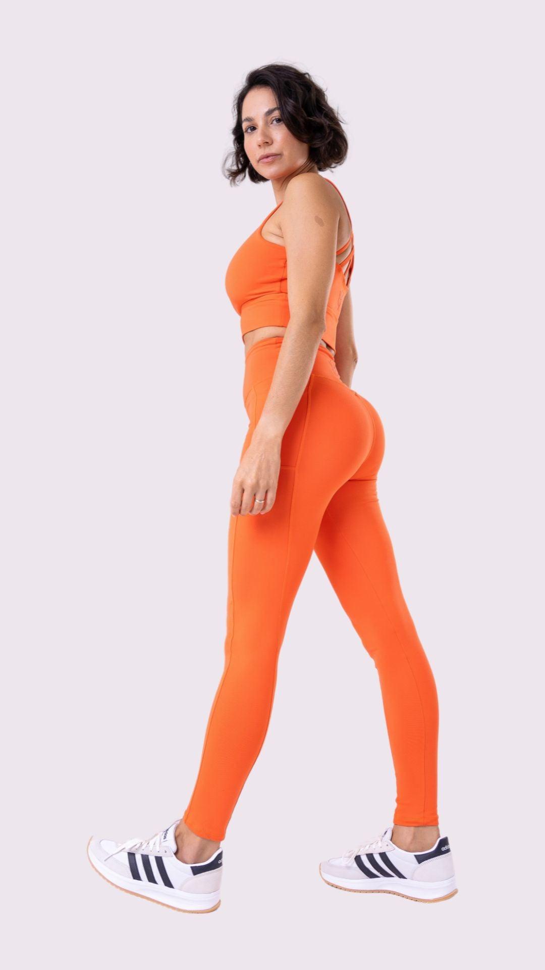 Orange Strappy Mandy Bra - Equilibrium Activewear