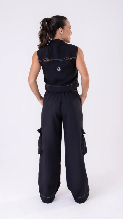 Black Fashion Cargo Pants