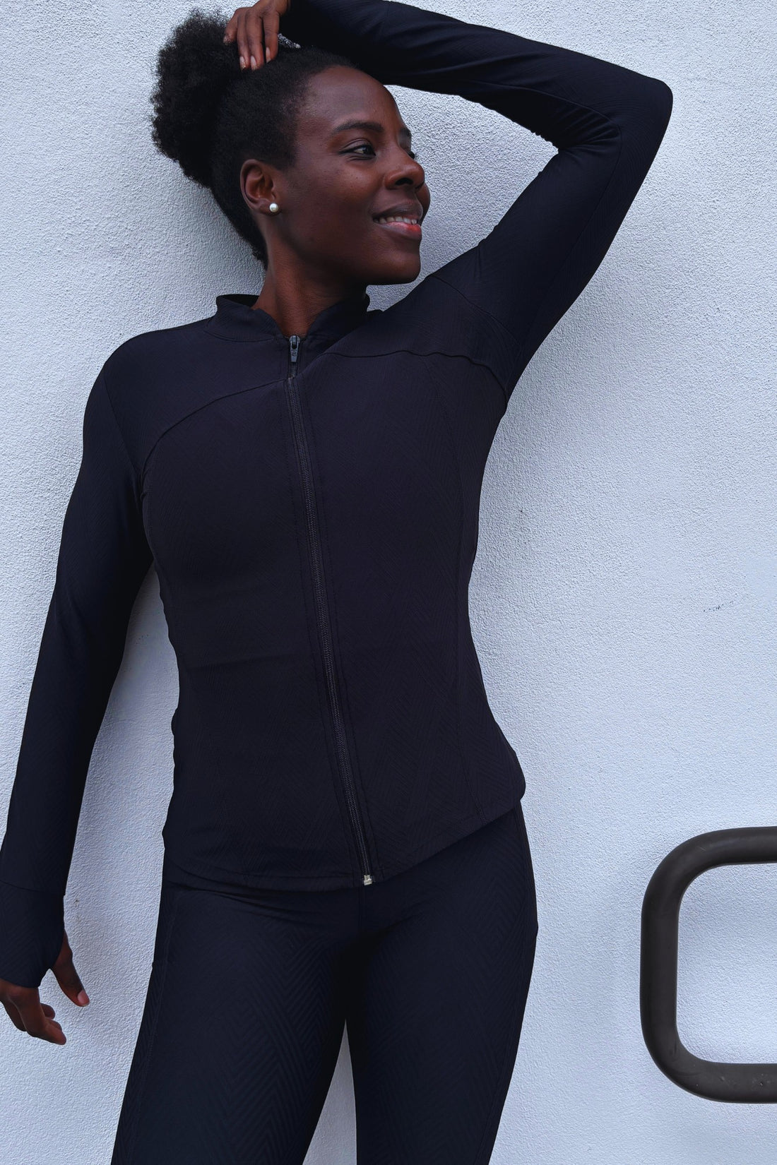 Black Chevron Muse Jacket