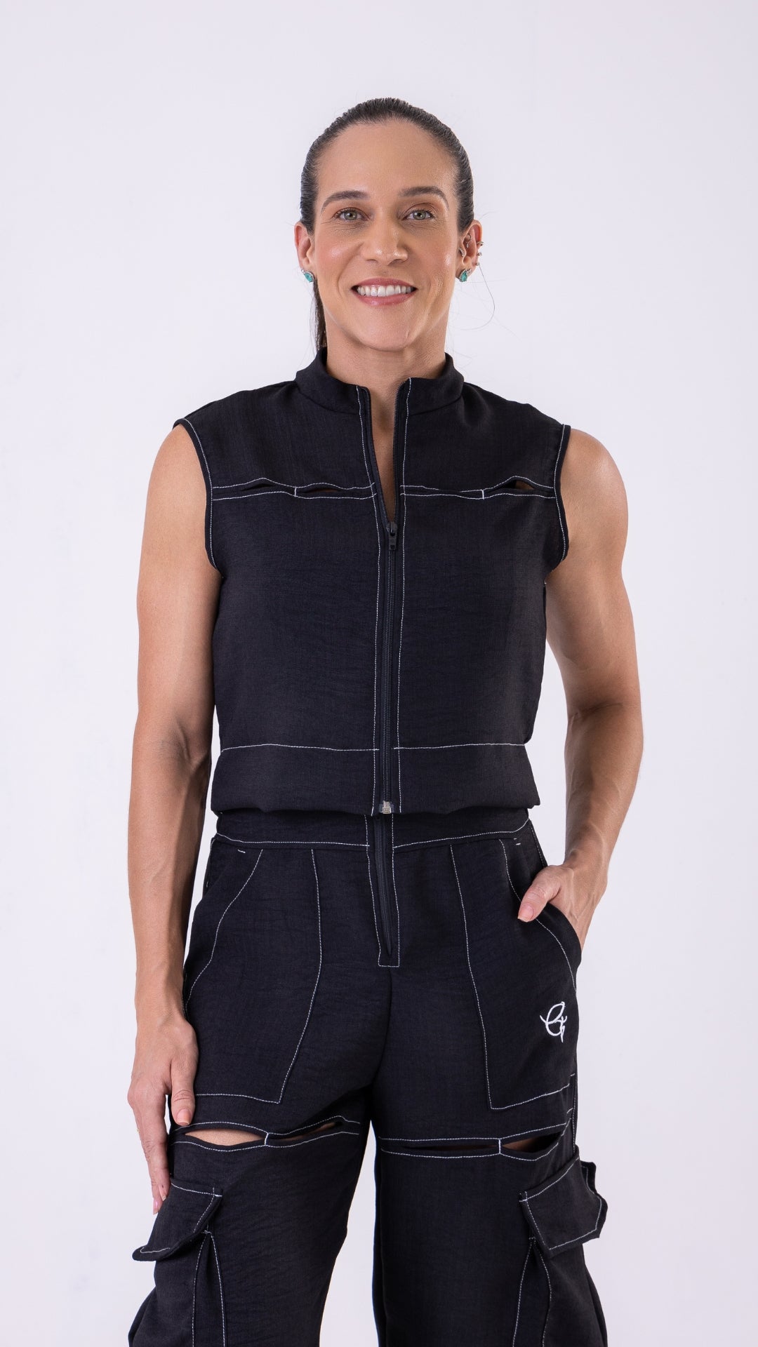 Black Fashion Vest