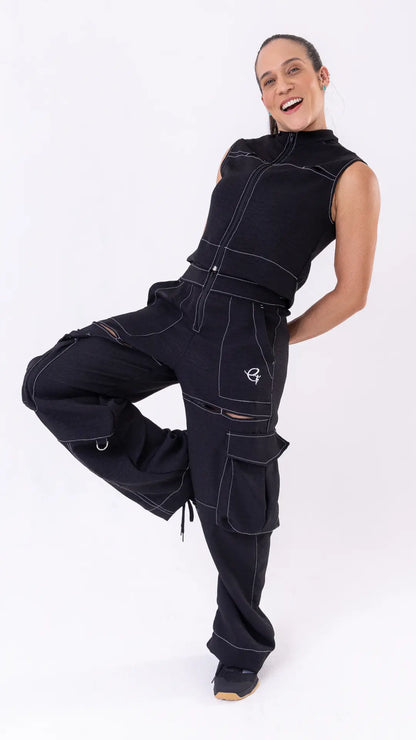 Black Fashion Vest
