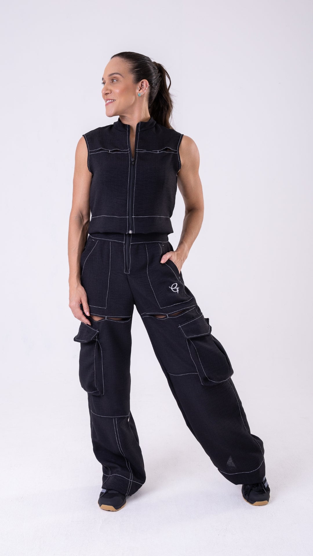 Black Fashion Cargo Pants
