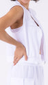 White Motion Sleeveless Vest - Equilibrium Activewear