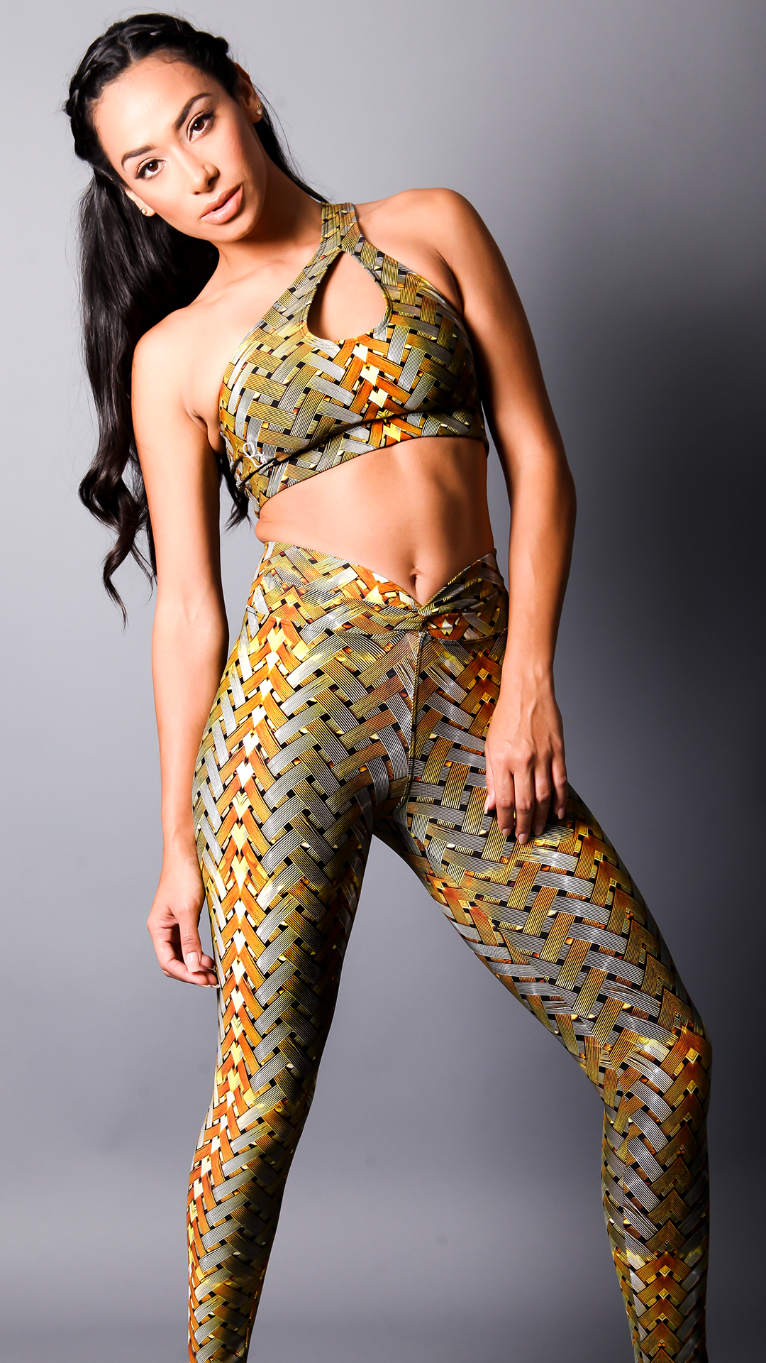 GOLD ISABELA BRA TOPS T435 - Equilibrium Activewear